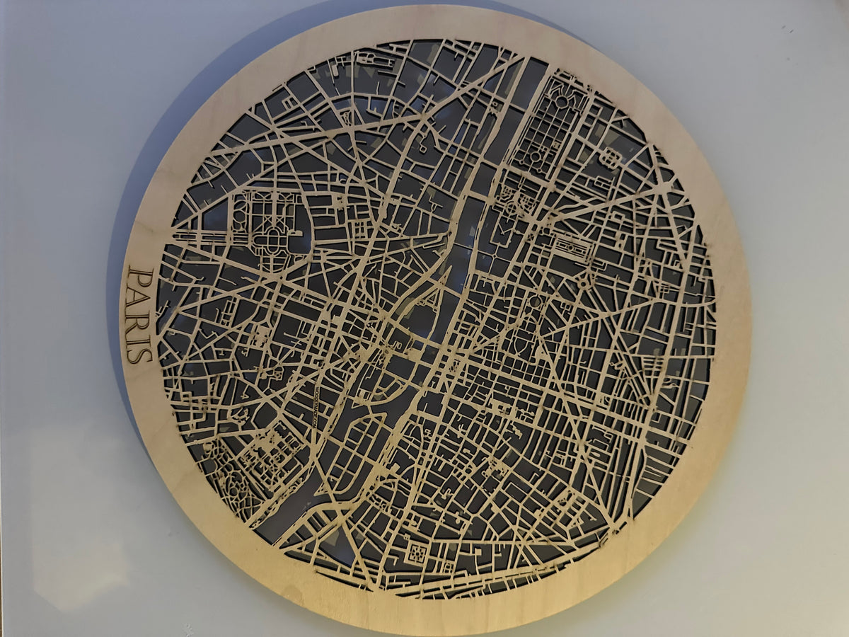 Paris Gatunät Underlägg i Trä